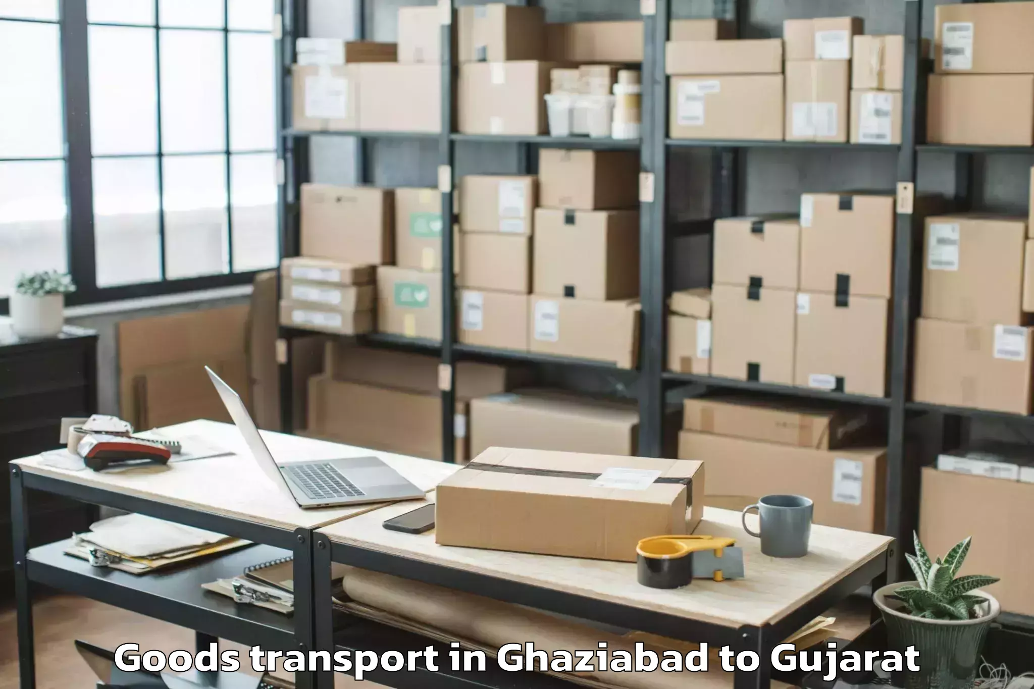 Professional Ghaziabad to Salaya Goods Transport